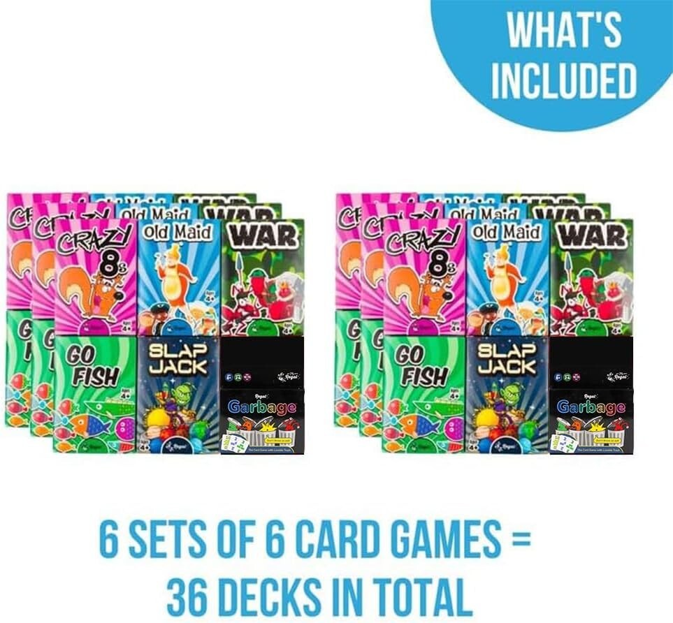 Engaging Card Games for Kids: Fun Family Set with Big Cards for Young Players