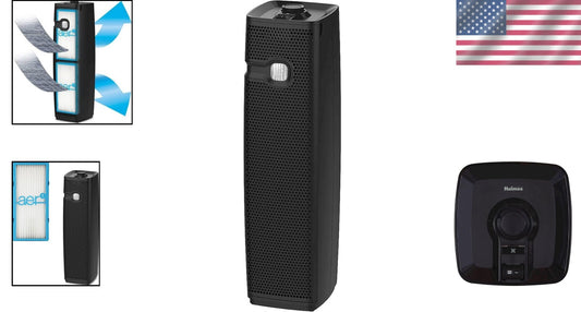 Elegant Tower HEPA Air Purifier with Visipure Filter - 2 Micron Dust Capture