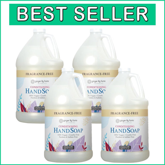 Sulfate-Free Herbal Liquid Soap Refill - 128 oz for Homes and Wellness Spaces