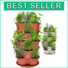Load image into Gallery viewer, Space-Saving 5-Tier Terracotta Planter - Perfect for Vegetables and Succulents