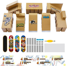 Load image into Gallery viewer, Customizable Fingerboard Skatepark with 8 Ramps &amp; 4 Boards - Perfect Gift