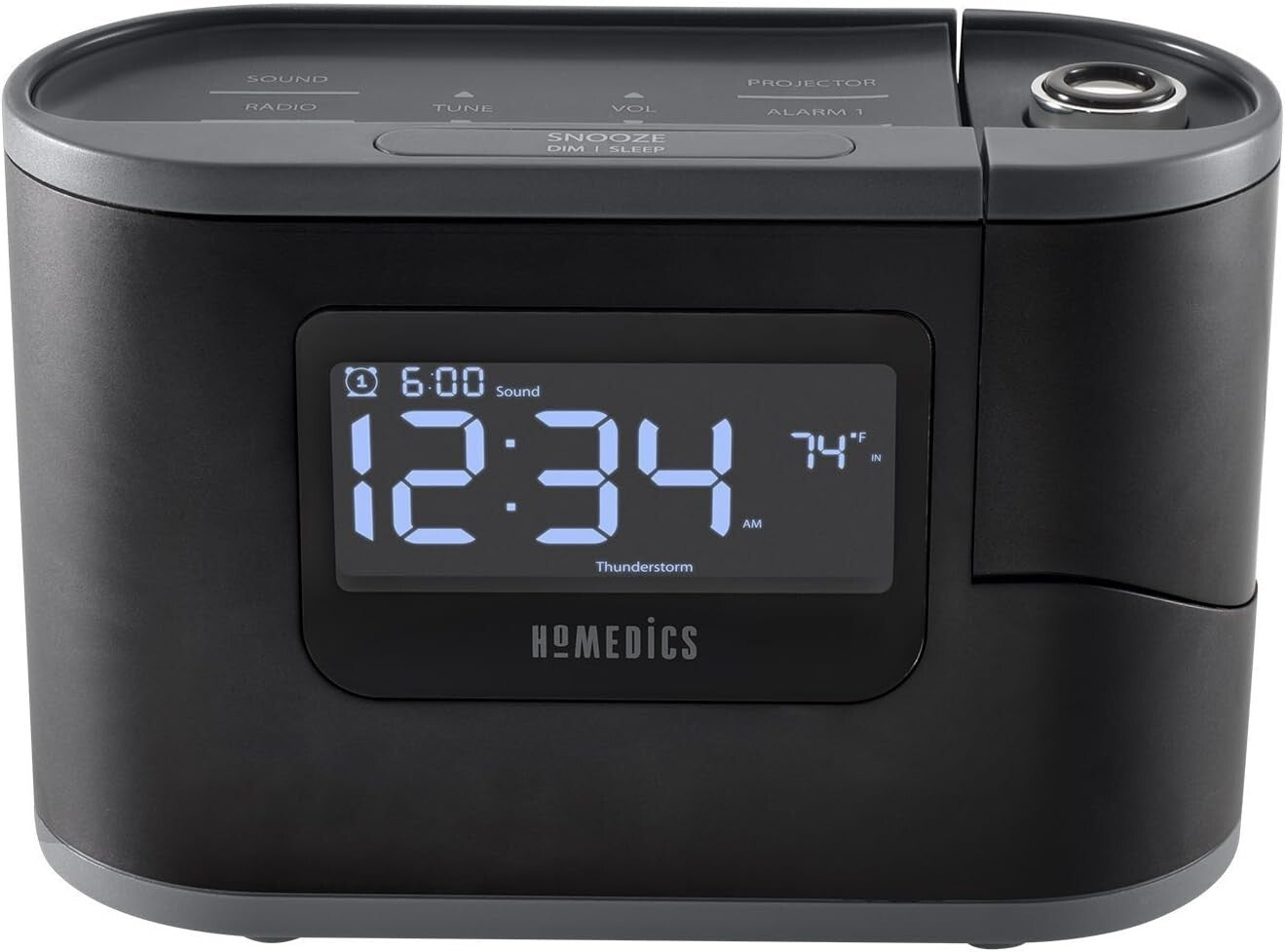6-in-1 SoundSleep Recharged Alarm Clock & White Noise Machine for Peaceful Rest