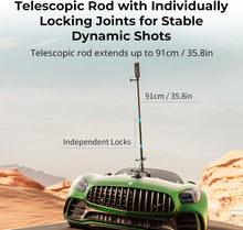 Load image into Gallery viewer, Telescopic Action Camera Mount with Dual Suction Cups for Panoramic Filming