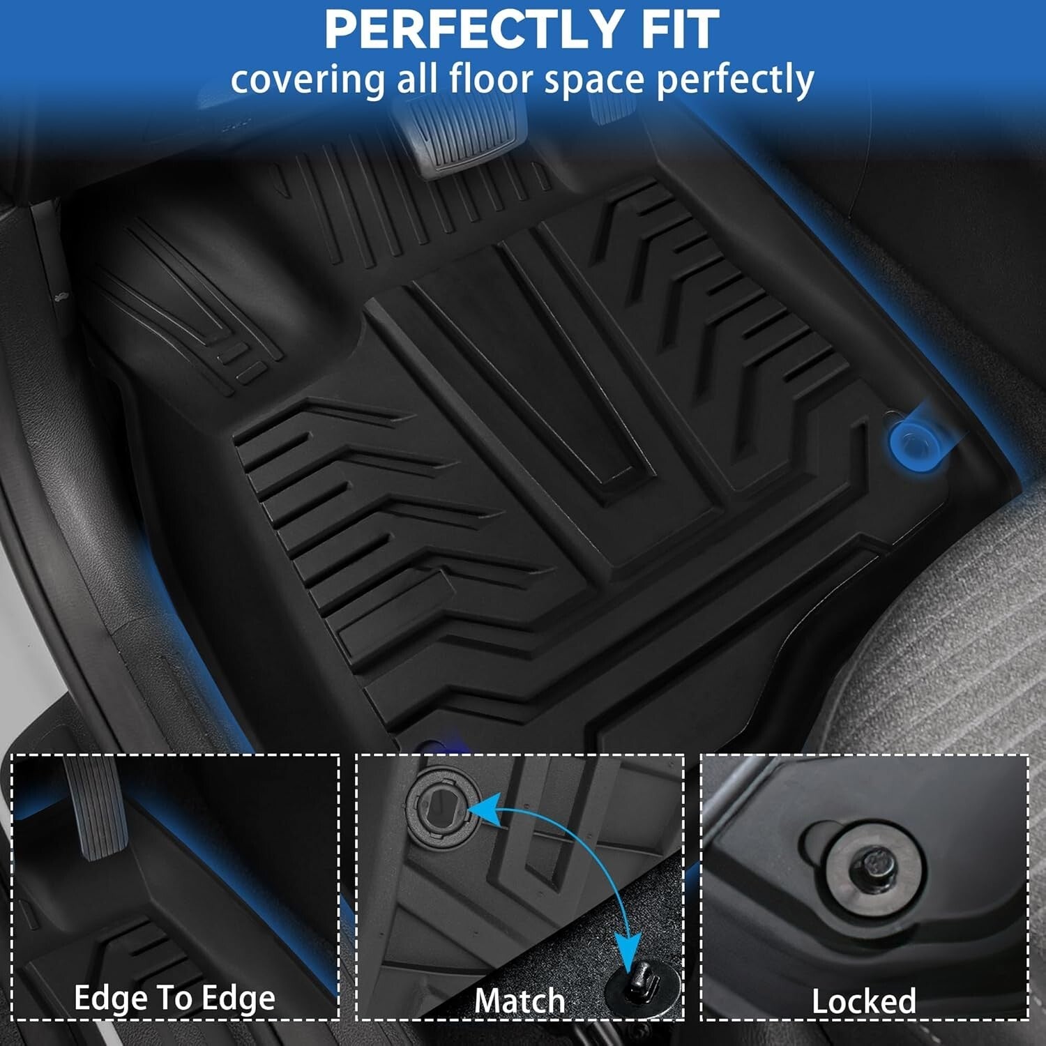 Eco-Friendly TPE Floor Liners for 2017-2022 CR-V: Ultimate Protection & Comfort