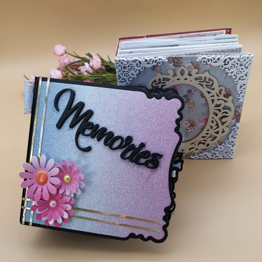 Art Deco Mini Album Die-Cuts 15x15CM - Perfect for Scrapbooking & DIY Cards