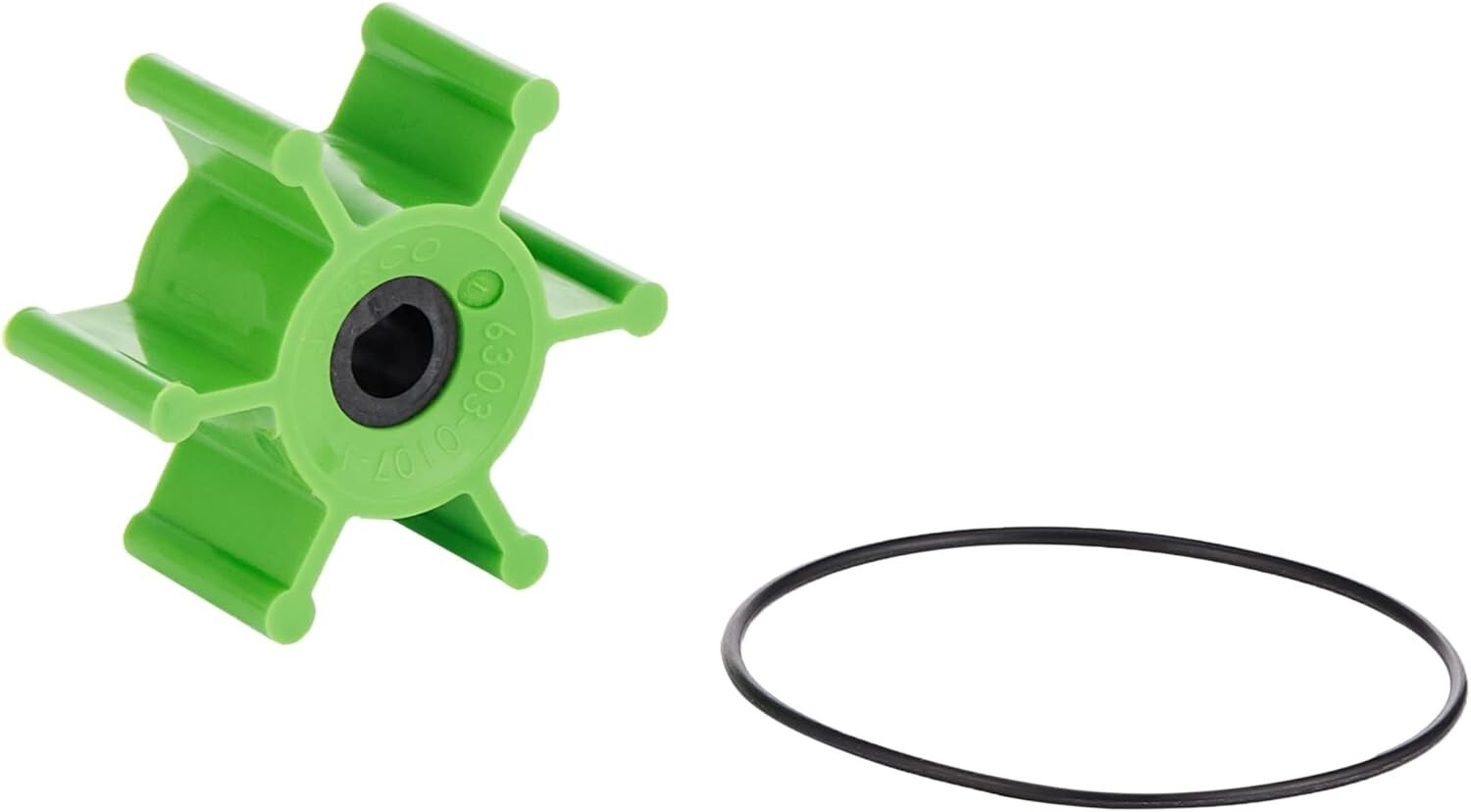 Durable 6-Blade Fishing Impeller - 5/16” Shaft and 2” Diameter for Optimal Use