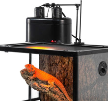 Load image into Gallery viewer, Reptile Lighting Kit: 100W UVA UVB Sunlamp and Ceramic Heat Emitter Included