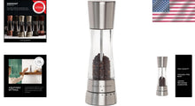 Load image into Gallery viewer, Precision Manual Pepper Mill in Stainless Steel - Includes Premium Peppercorns