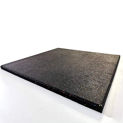Rubber Vibration Absorbing Mat 24'' x 24'' - Ideal for Appliances & Fitness Gear