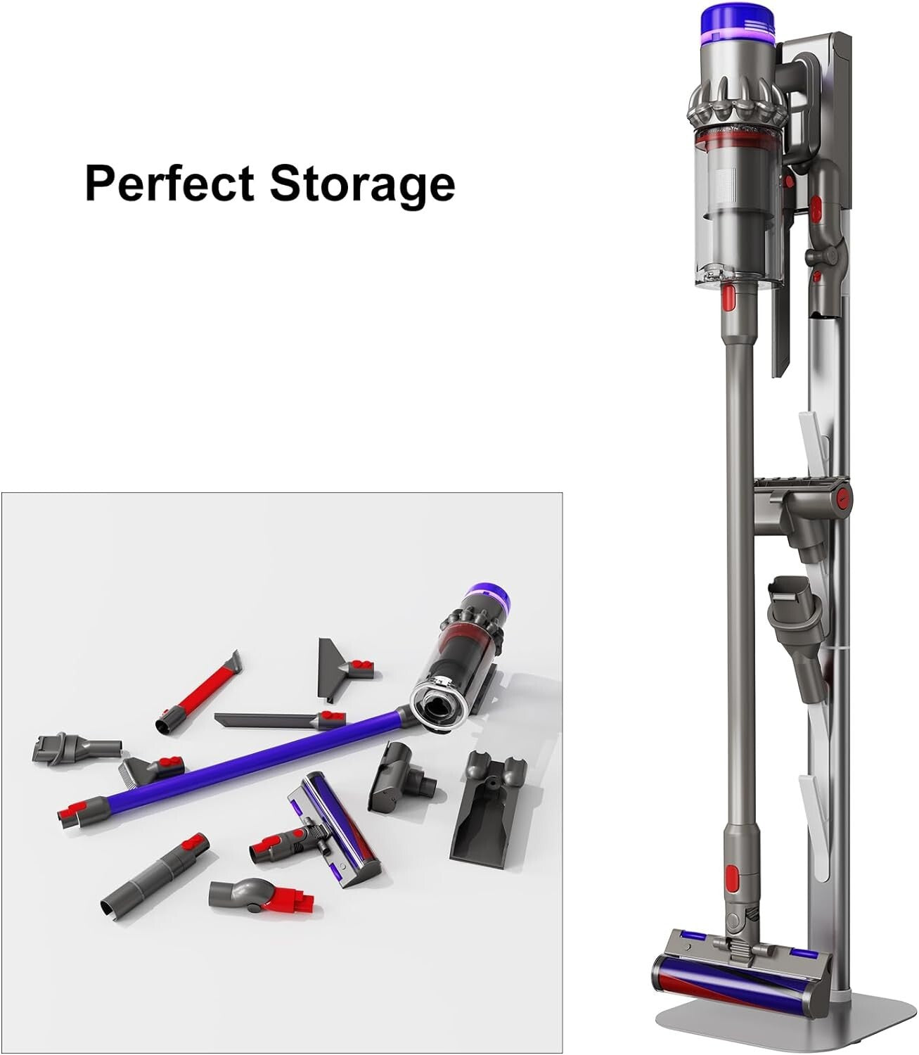 Multi-Functional Vacuum Dock for V7 V8 V10 V11 V12 V15 - Sturdy Aluminum Bracket