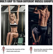 Load image into Gallery viewer, Space-Saving Wall-Mounted Pull Up and Dip Station for Ultimate Home Workouts