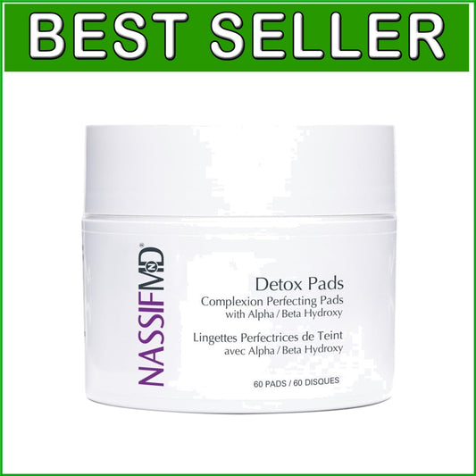 Detoxifying AHA Skin Pads with Witch Hazel & Salicylic Acid - 60 Pads, Adult Use