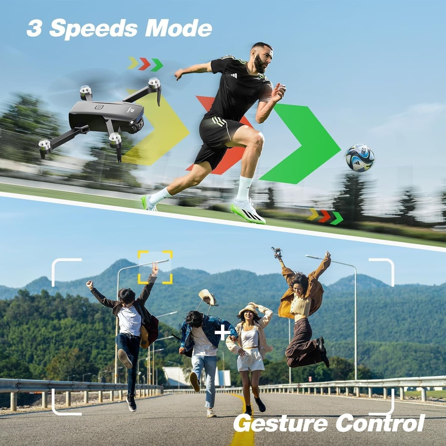 Foldable D20S Drone with 1080P Camera - Two Batteries, Easy One-Button Control