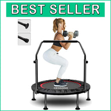Load image into Gallery viewer, Comfortable &amp; Quiet 48" Fitness Rebounder with Adjustable Handle, Max 450 lbs