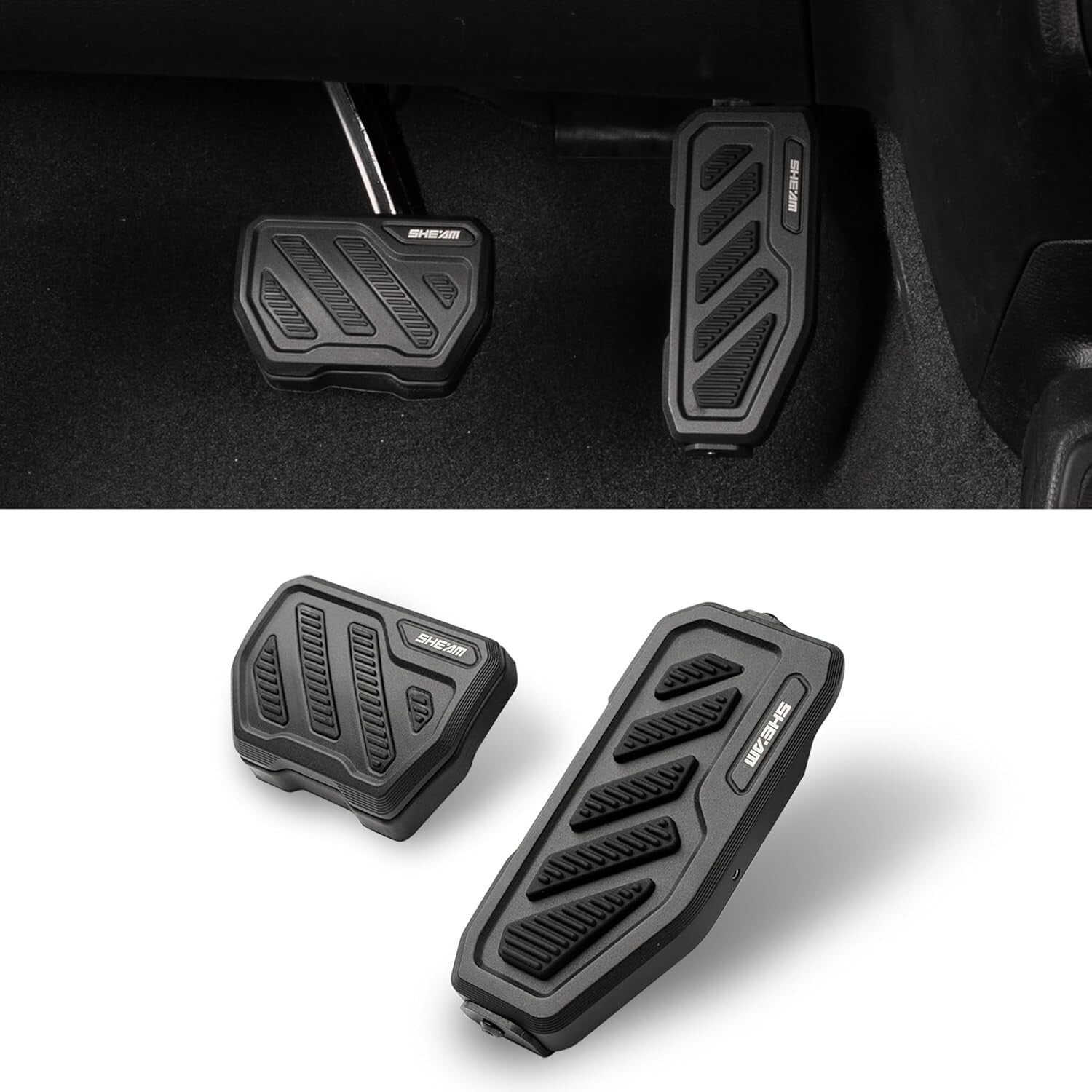 Anti-Slip Aluminum Pedal Pad Kit for 2018-2025 Wrangler & Gladiator JT