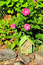 Load image into Gallery viewer, Eco-Friendly Mason Bee House with Bamboo Tubes - Attract Gentle Pollinators