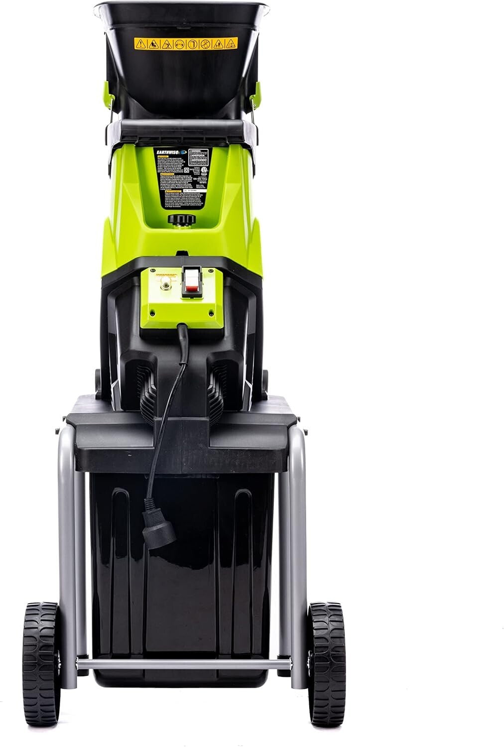 Earthwise 15-Amp Electric Garden Chipper with Collection Bin for Easy Composting