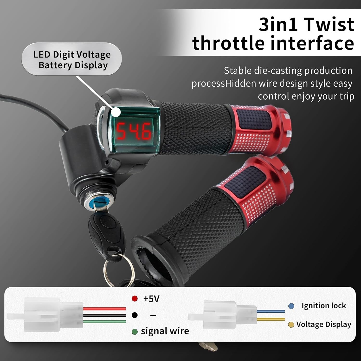 48V 1000W Electric Brushless DC Motor Kit with Speed Controller and Display