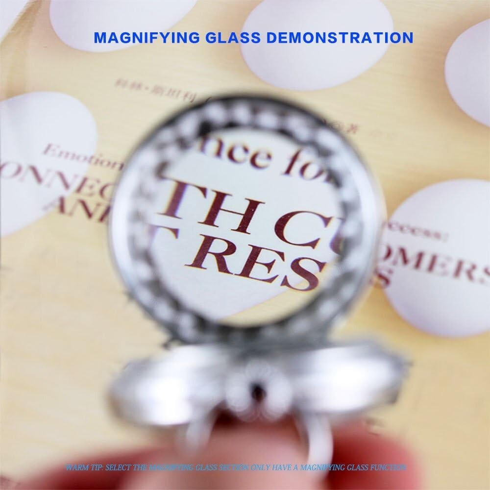 Elegant Silver Pocket Watch - Waterproof, Self-Winding & Luminous Dial - 48mm