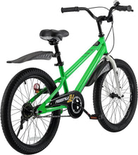 Load image into Gallery viewer, Bright Green Kids Bike 20 Inch with Kickstand &amp; Fun Accessories for Ages 3-10