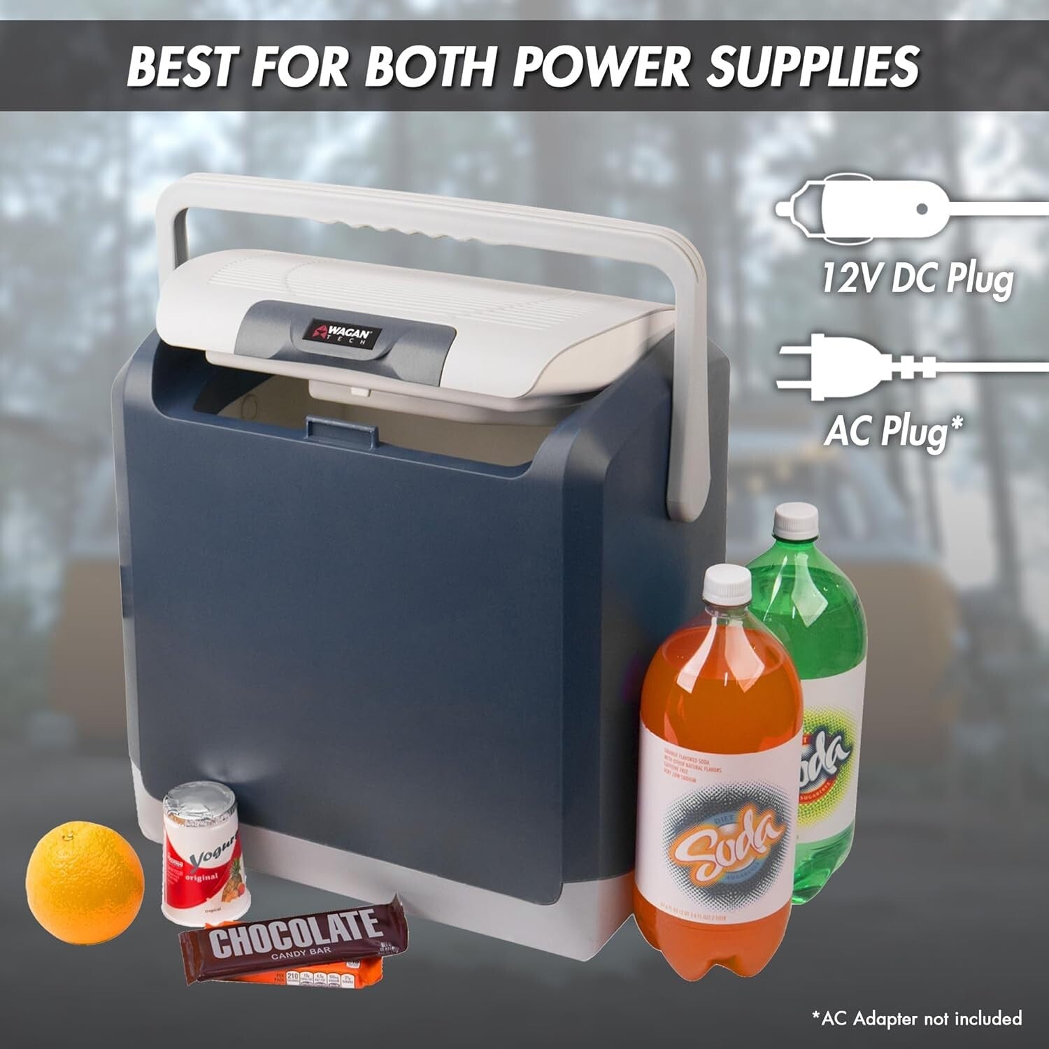 2-in-1 Portable Thermoelectric Cooler/Warmer – 24L for Ultimate Travel Comfort