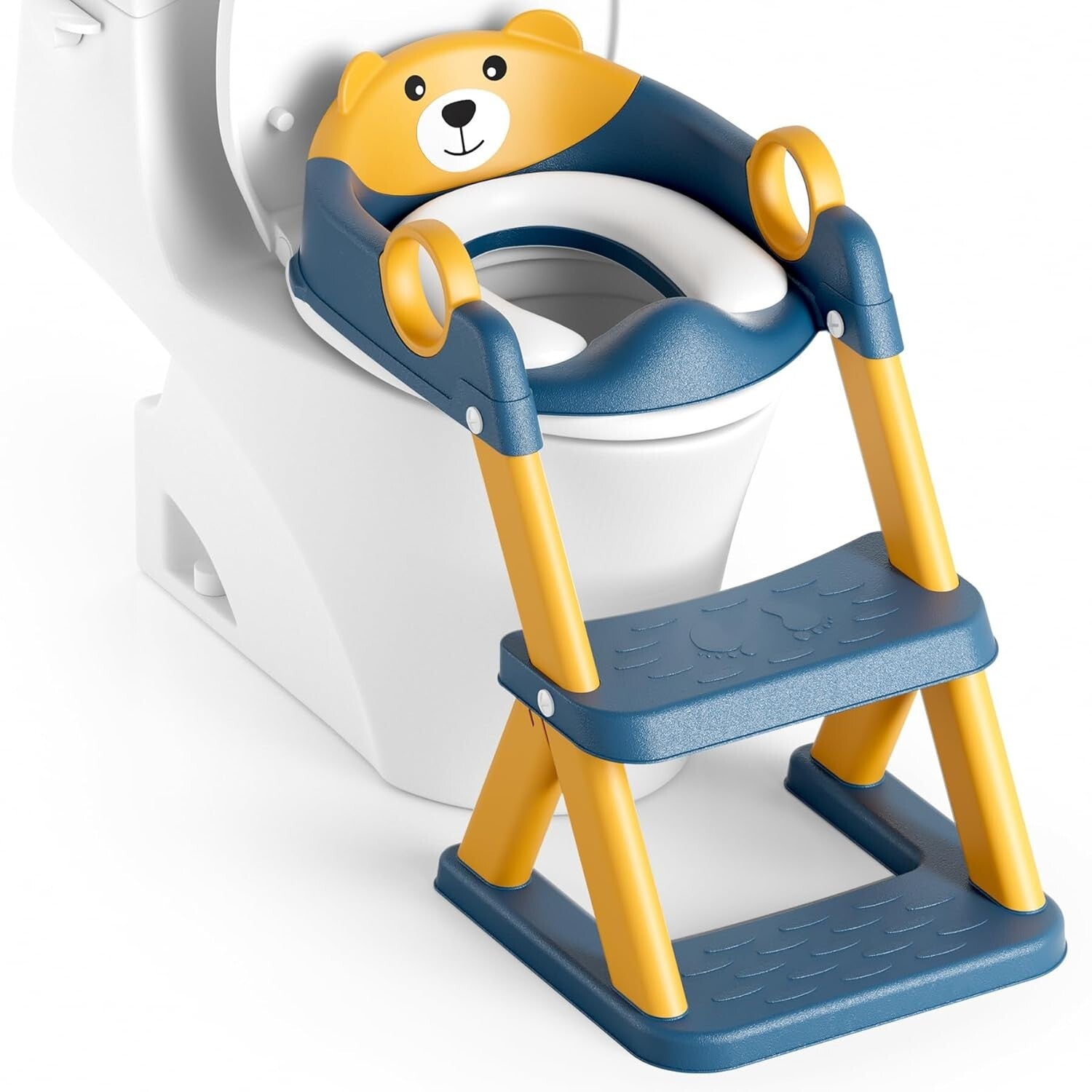 Child-Friendly Potty Training Seat with Stable Step Stool - Perfect for Toddlers