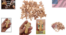 Load image into Gallery viewer, 50 Handcrafted Olive Wood Crosses from Bethlehem - Authentic Holy Land Gifts