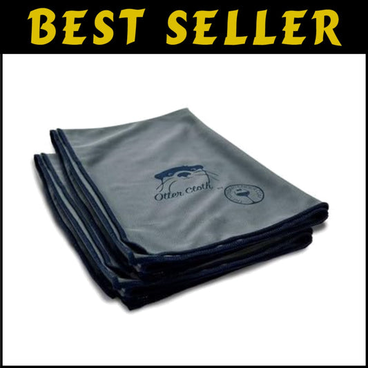 Elegant Grey Microfiber Cloths for Spotless Glass Shine - Pack of 2, 25x20 Inch