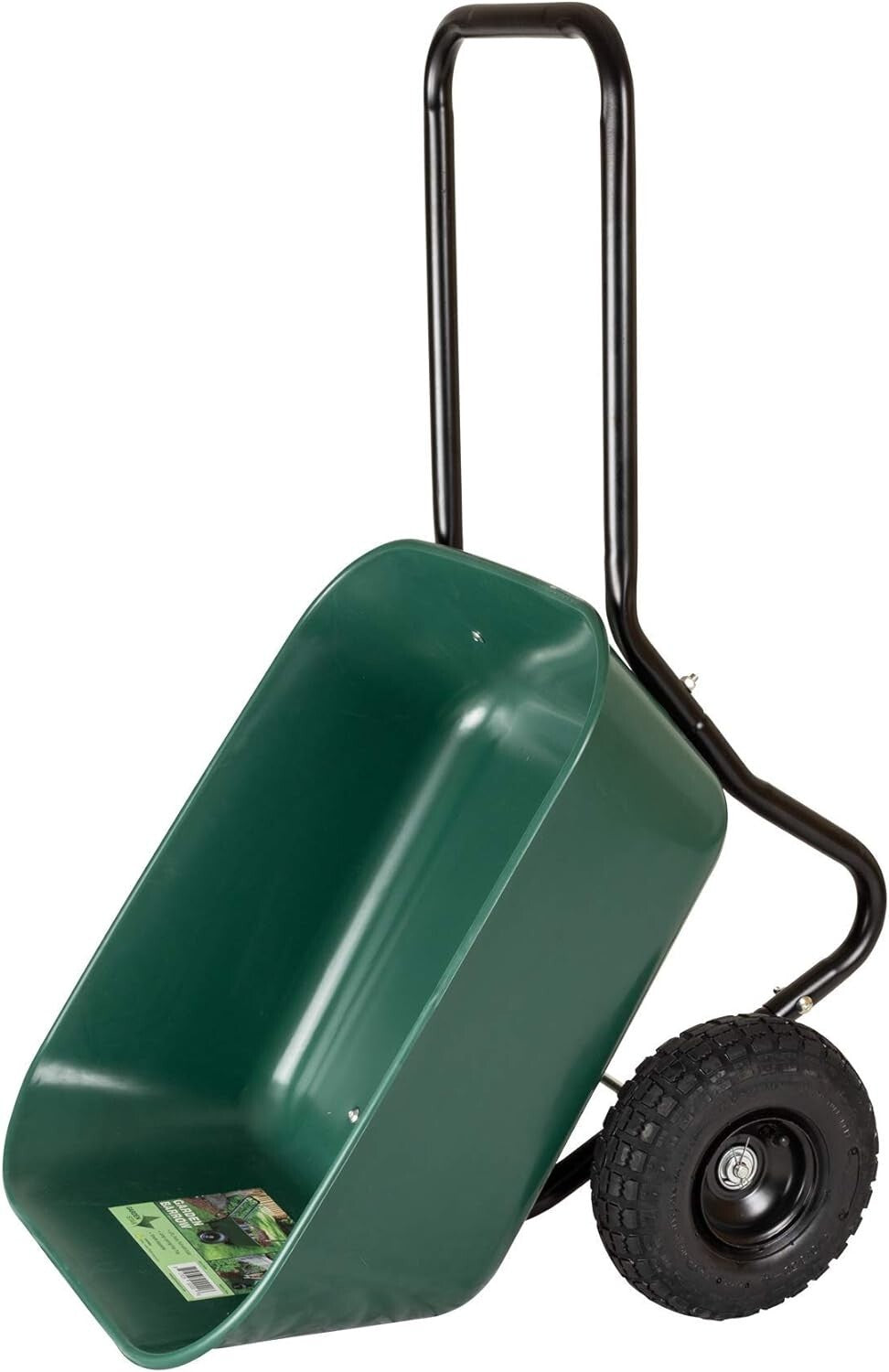 Durable 300 lb Capacity Garden Barrow with Pneumatic Wheels for Easy Transport