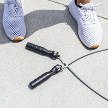 Load image into Gallery viewer, Premium Black Ops Jump Rope with Frictionless Rotation - Ideal for HIIT &amp; Cardio