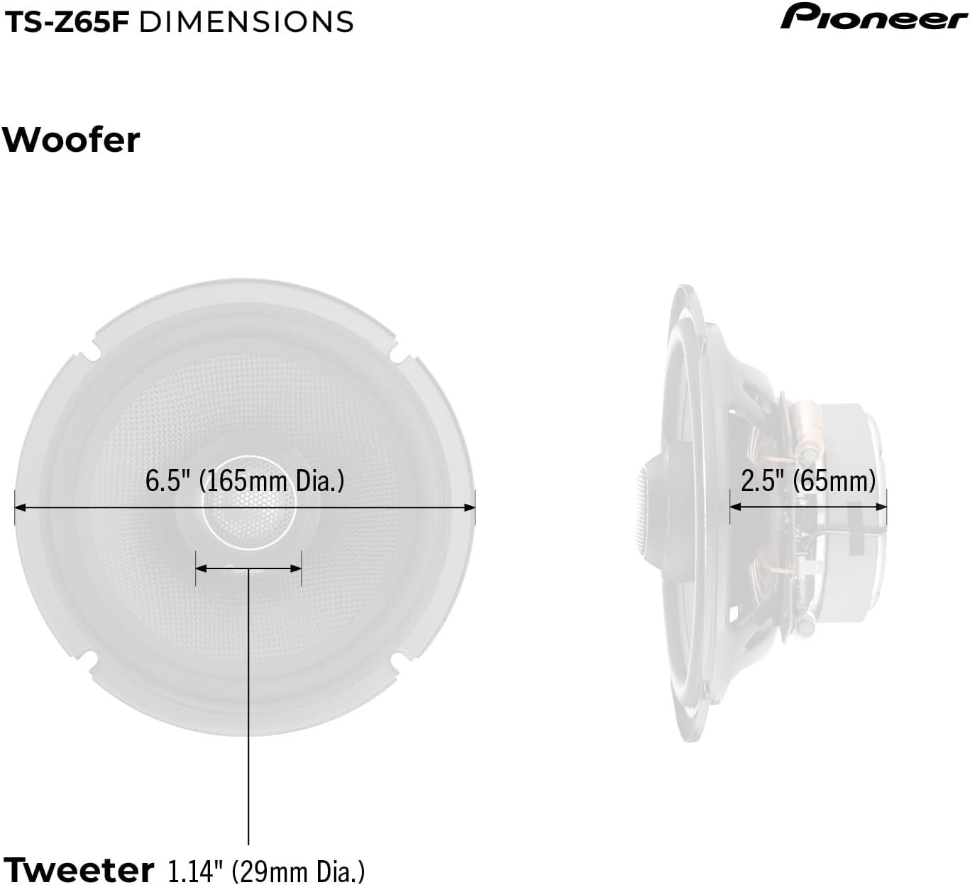 Dynamic 2-Way Coaxial Car Speakers - Clear Sound, Easy Installation, Black