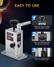 Load image into Gallery viewer, Portable Drill Powered Wire Stripper with Ergonomic Hand Crank for Scrap Cables