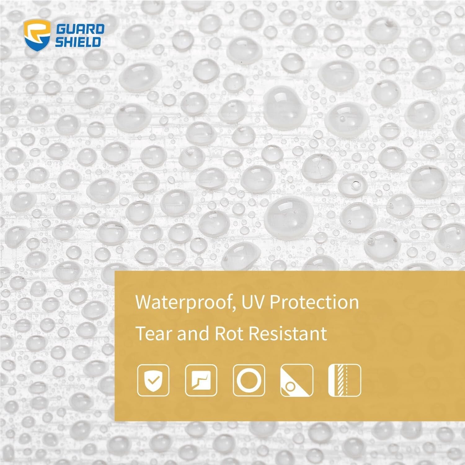 All-Purpose 16x20ft Waterproof Poly Tarp - Durable & UV Resistant 10mil Cover