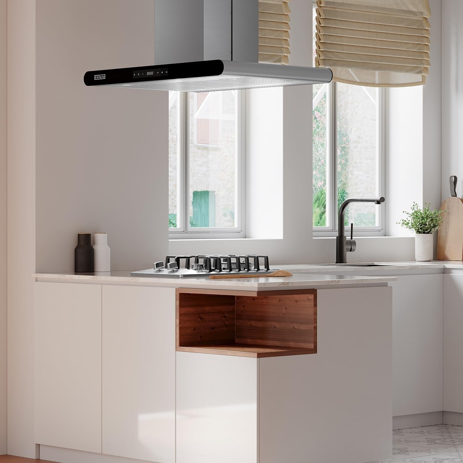 2 Burner Gas Stove - Italy Sabaf Stainless Steel Cooktop for Outdoor & RV