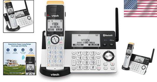 Long Range Cordless Phone System – Bluetooth Connect & Expandable to 12 HS