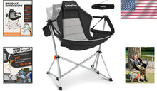 Load image into Gallery viewer, Aluminum Alloy Hammock Chair - Folding Rocker with Mesh Back for Camping Comfort