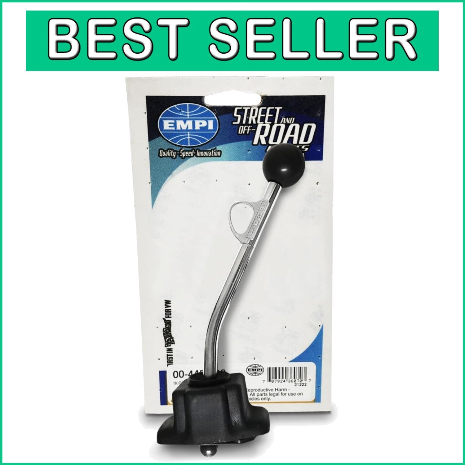 Durable Chrome Trigger Shifter with Reverse Lock for Classic VW Compatibility