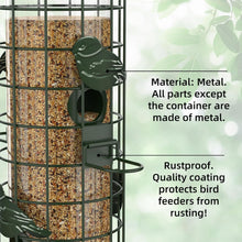 Load image into Gallery viewer, Weatherproof Hanging Bird Feeder - Ideal for Finches, Cardinals &amp; Chickadees