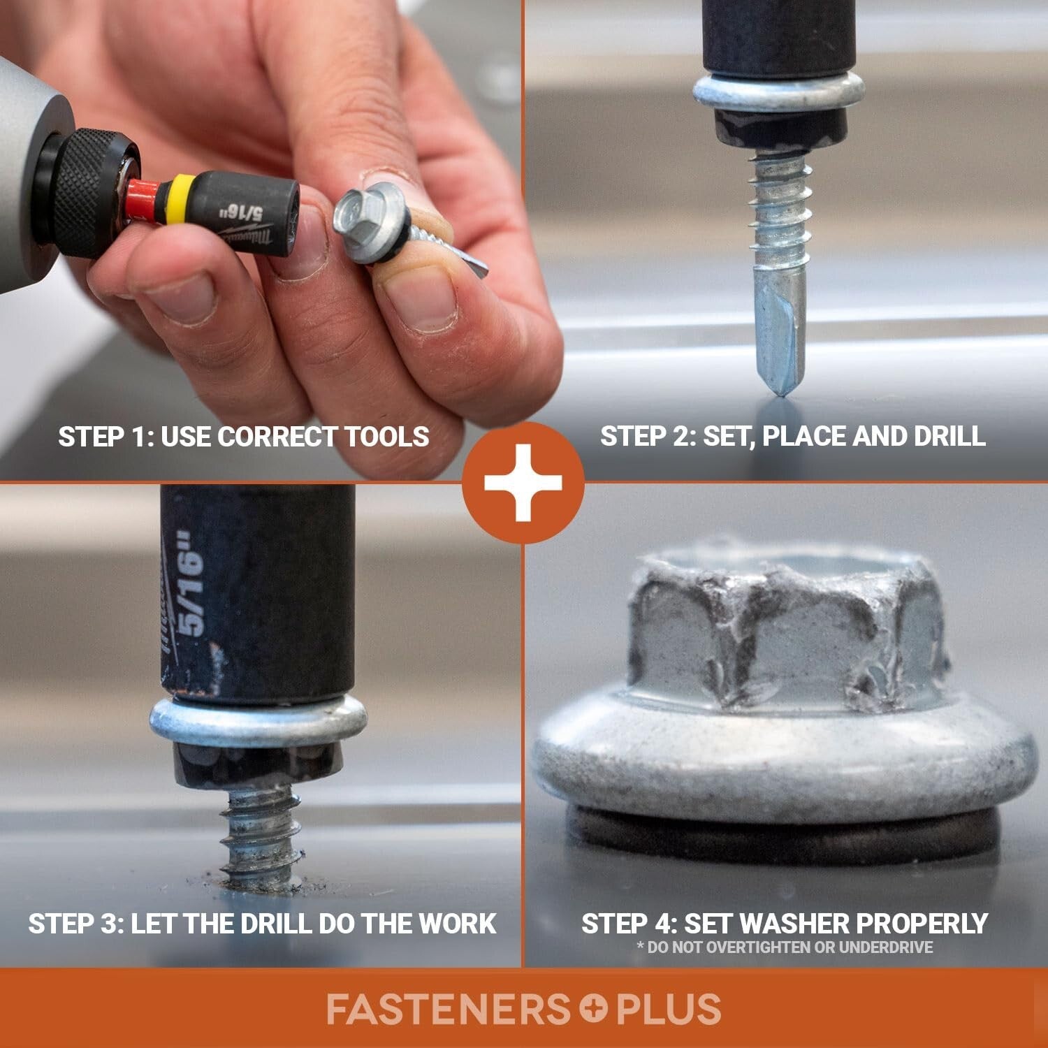 1-1/4" Maxx Steelbinder Screws - Galvanized Metal Fasteners for Roofing Projects