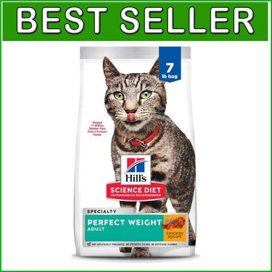 Perfect Weight Dry Cat Food, 7 lb Chicken Recipe for Healthy Weight Management