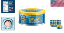 Load image into Gallery viewer, Convenient 12-Pack of Wild-Caught Skipjack Tuna, Kosher &amp; Low Mercury, 5 oz Cans