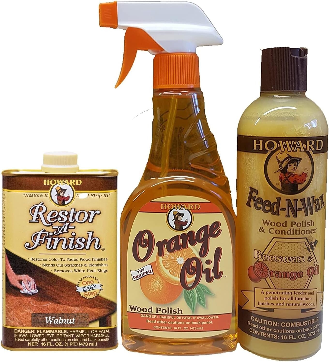 Versatile Wood Cleaner and Restorer with Orange Scent for All Wood Finishes