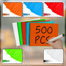 Load image into Gallery viewer, Vibrant 500 Pack Marking Flags - 5 Colors for Lawn, Garden &amp; Survey Applications
