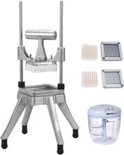 Load image into Gallery viewer, Heavy-Duty Commercial Vegetable Chopper with Stainless Steel Blades - 1/4" &amp; ...