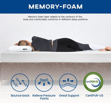 Load image into Gallery viewer, 6-Inch CertiPUR Full Mattress with Gel Memory Foam for a Cool Sleep Experience