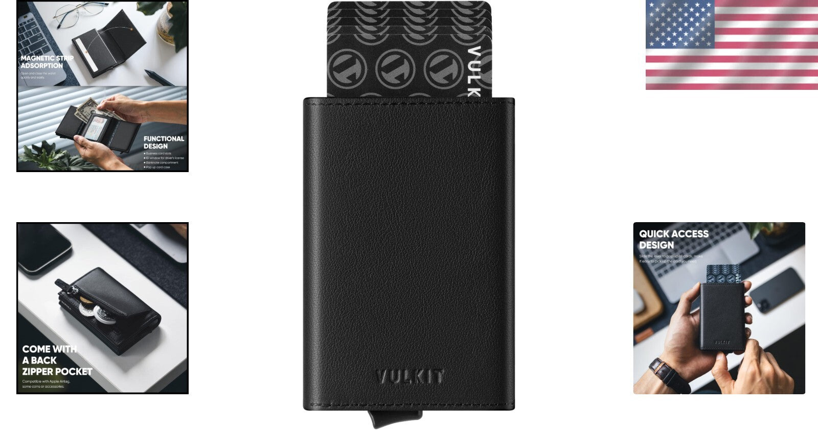 Exquisite Hand-Stitched Leather Wallet with Multiple Card Slots - Perfect Gift