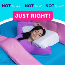 Load image into Gallery viewer, Plush King &amp; Queen Ice Cube Memory Foam Pillows - Pain Relief for Sleep