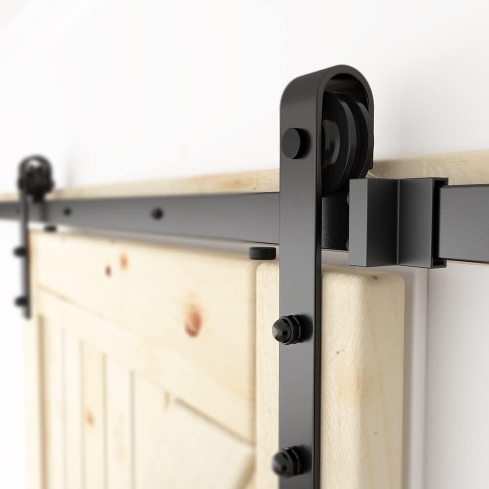 6FT Sliding Barn Door Hardware - Quiet, Smooth Operation, Easy Installation