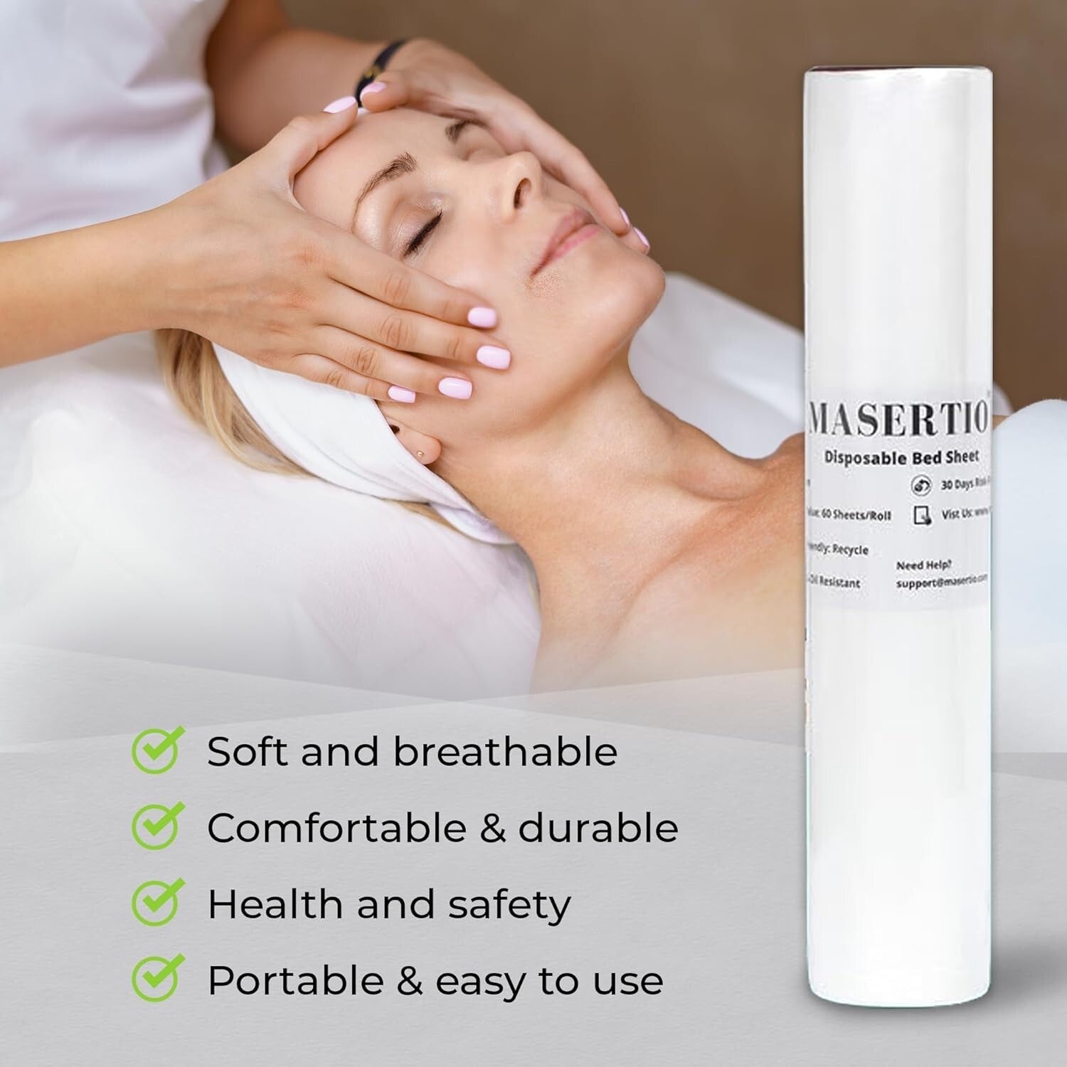 Moisture-Resistant Disposable Table Covers - 60 Sheets for Beauty Professionals