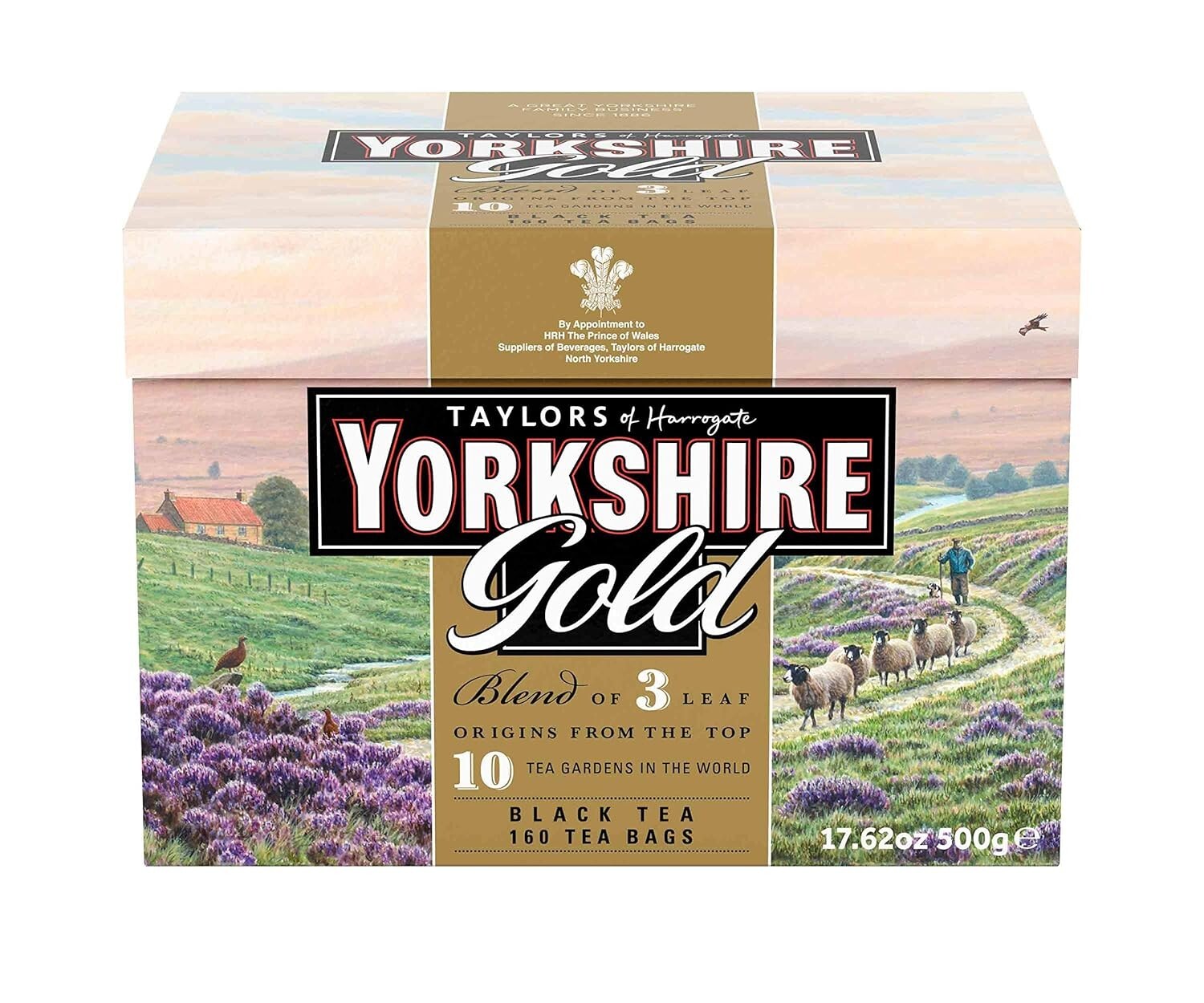 Yorkshire Gold 160 Tea Bag Pack - Ethical Black Tea Blend from 3 Origins